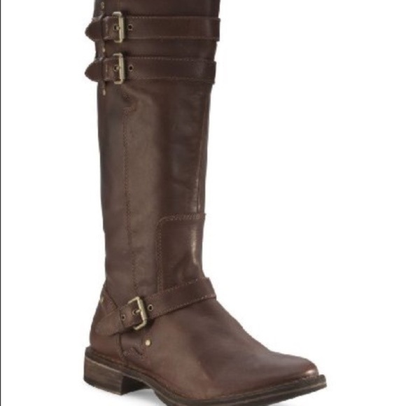 UGG Shoes - UGG Gillespie Dark Brown Riding Boots 7.5